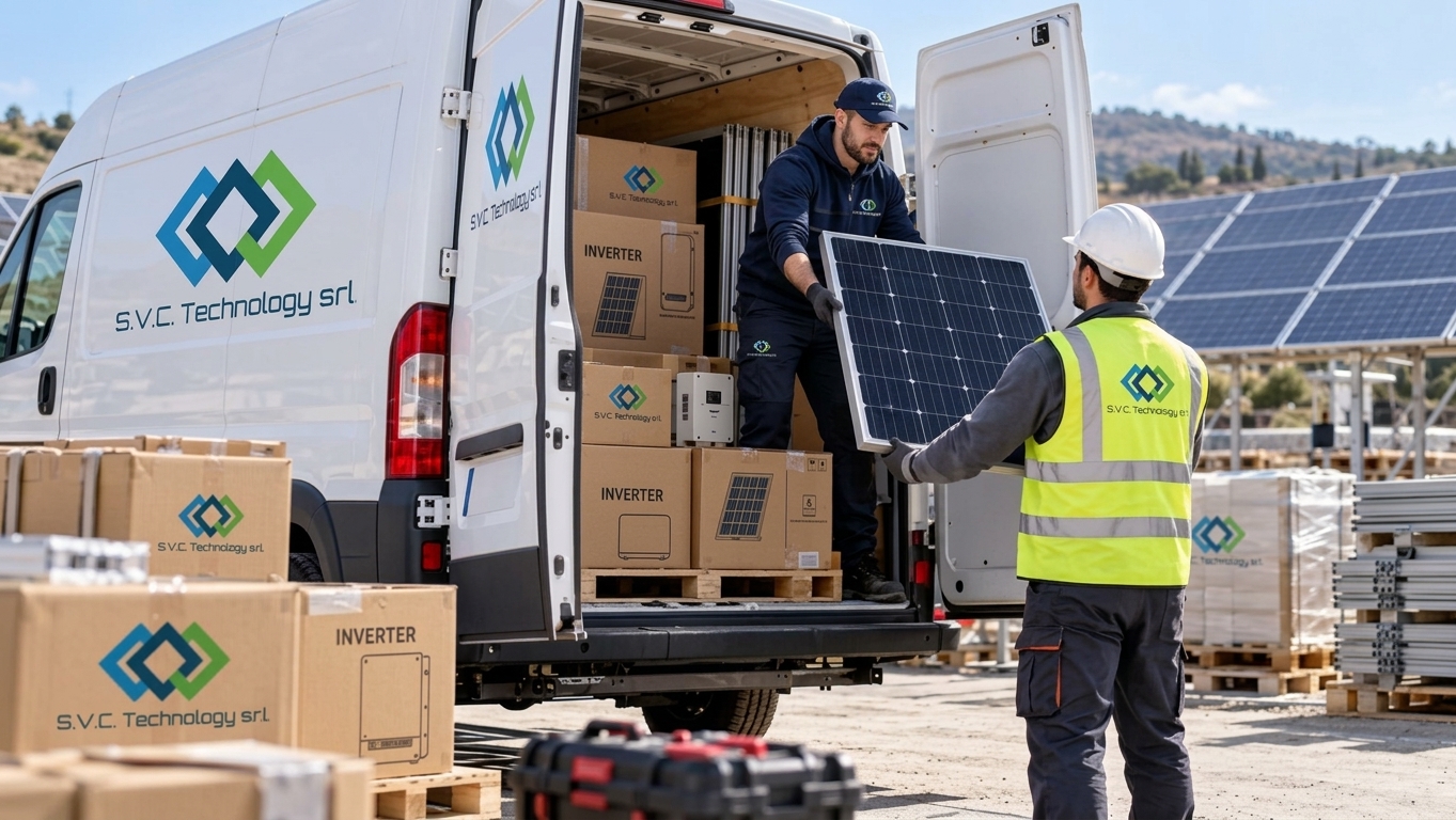 servizi logistici nei progetti fotovoltaici