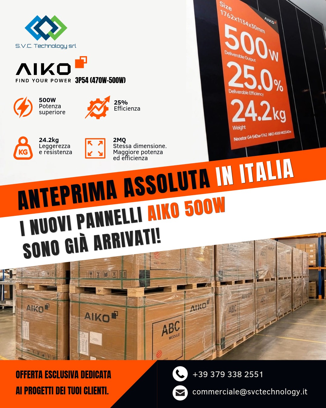 pannelli aiko 500 kw treviso venezia
